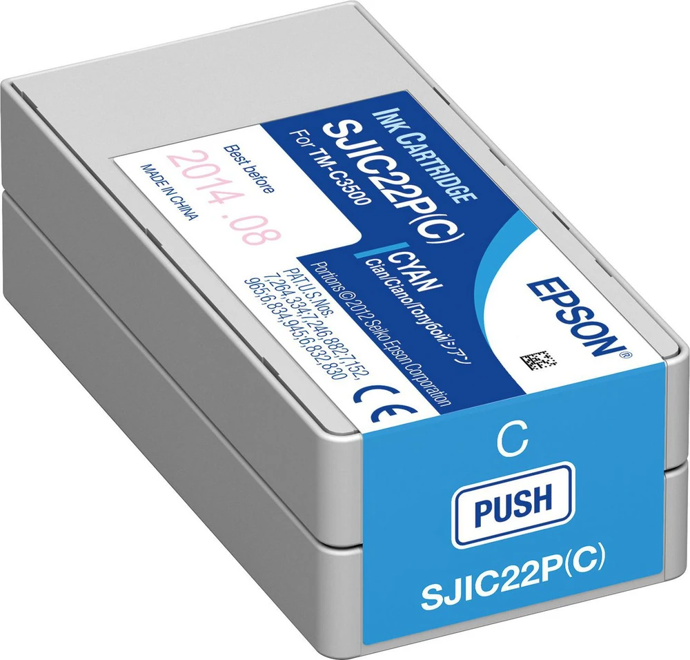 Epson SJIC22P(C) Originalus Žydras 1 vnt