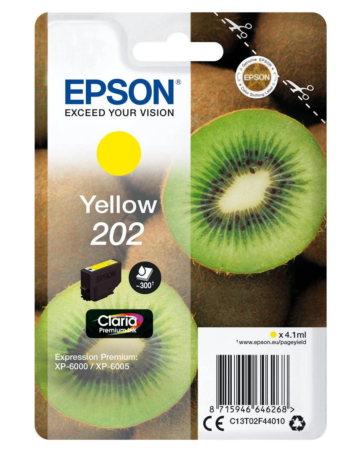 Epson Kiwi 202 Originalus Geltona 1 vnt