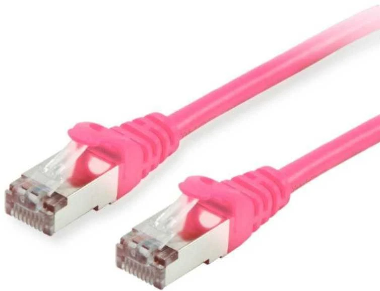 Equip Patchcord Cat.6, S/FTP, 1m, rožinė (605580)