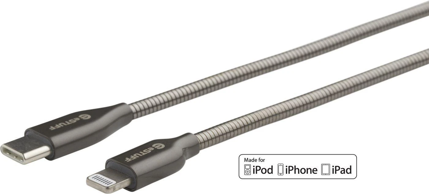 Laidas Apple eStuff USB-C – Lightning 1m 8 kontaktų ES602160
