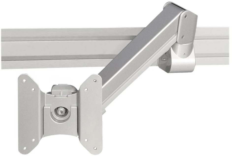 Forming Function Formingfunction Formavimo funkcija „Elevate“ monitoriaus laikiklis 55 – 3–8kg, dujinė spyruoklė, tvirtinamas prie bėgelio | VESA 75x75–100x100 | Maks. 8kg | Bėgelių sistema | Sidabrinė