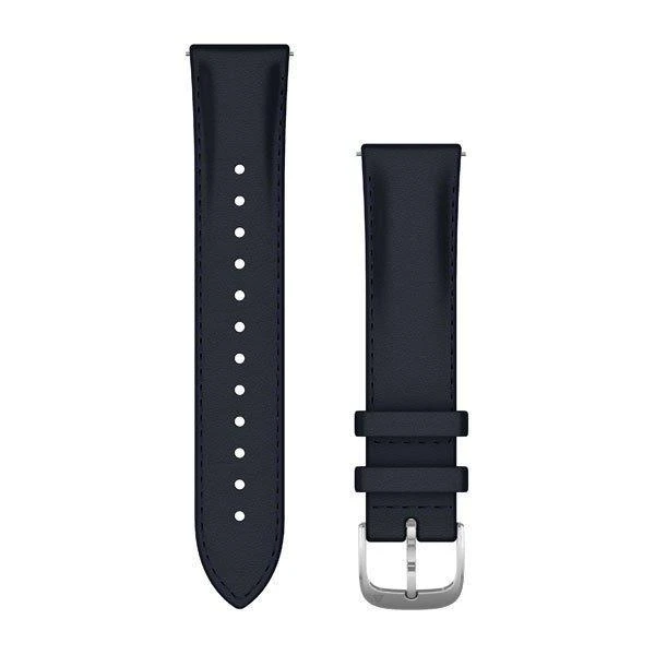 Išmaniojo laikrodžio Garmin greitai atsegamas odinis dirželis, Tamsiai mėlynos spalvos, 20mm
