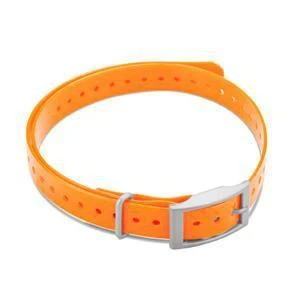 Oranžinis Garmin šuns antkaklis su metaline sagtimi