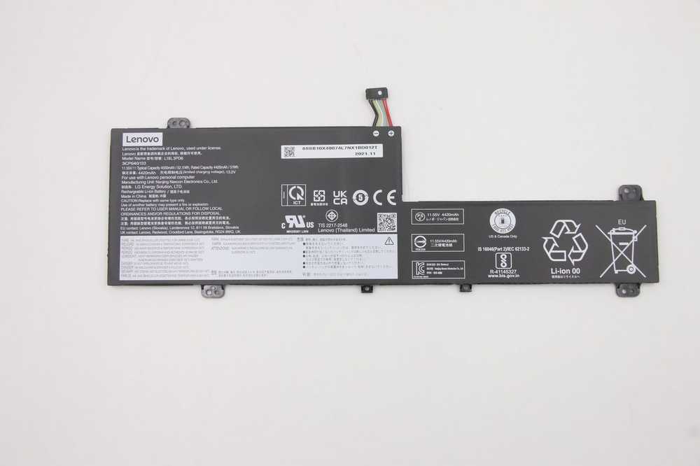 Bateria Lenovo LG L19L3PD6 11.55V52.5Wh3cell
