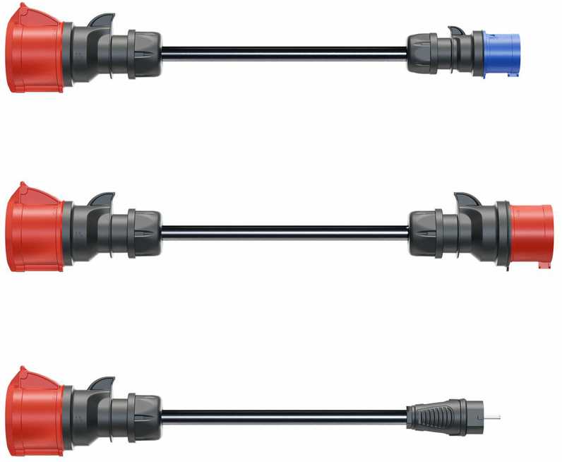 Go Echarger Go-e Gemini flex 22 kW komplektas 3pc adapteriai (CH- 04- 07)