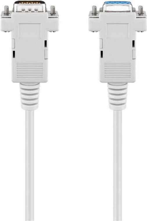 Goobay Gembird DB-9 - DB-9, 2m, Baltas (50224)
