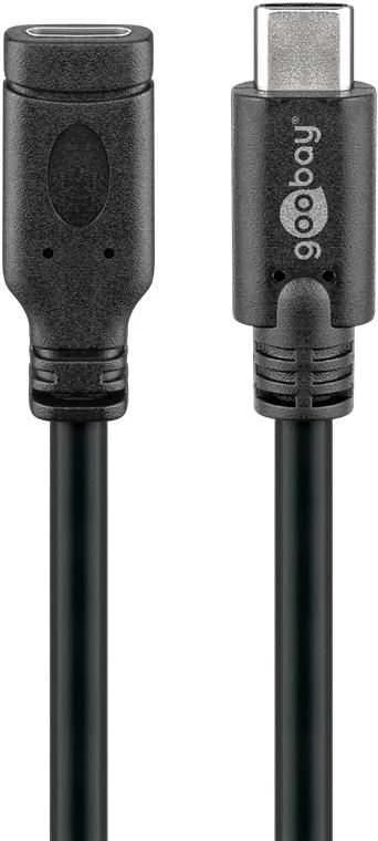 USB laidas Goobay USB-C – USB-C 1 m Juodas (45393)