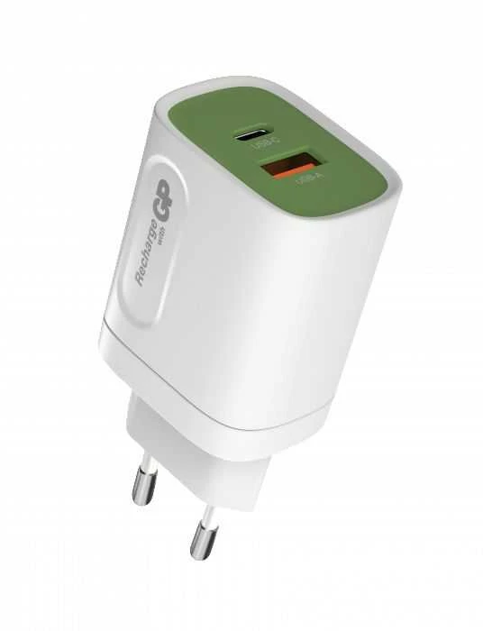 GP 20W sieninis įkroviklis su USB-C ir USB-A lizdais