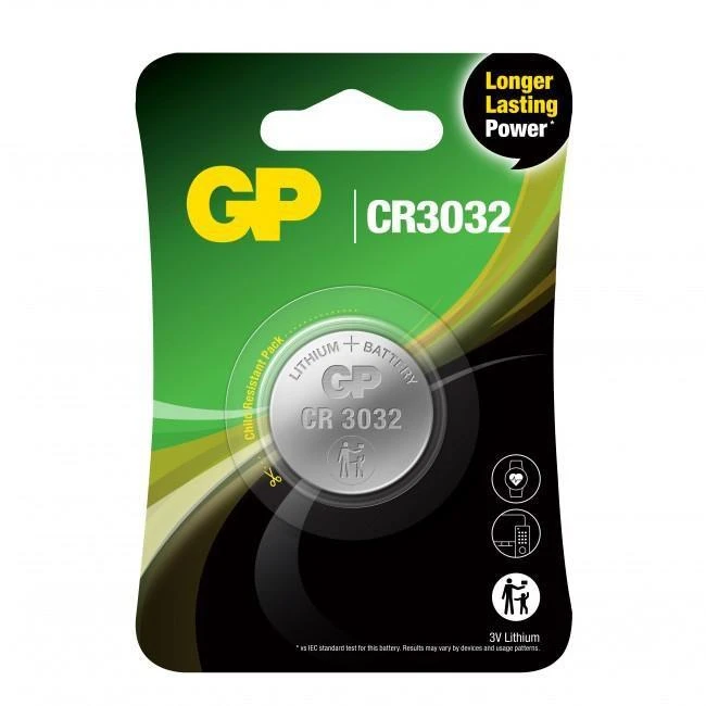 GP CR3032 baterijos 1 vnt.
