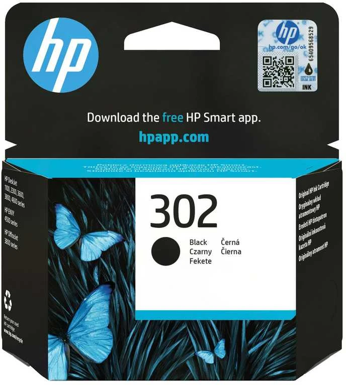 Hewlett Packard (HP) 302 Juodas Original Ink Cartridge