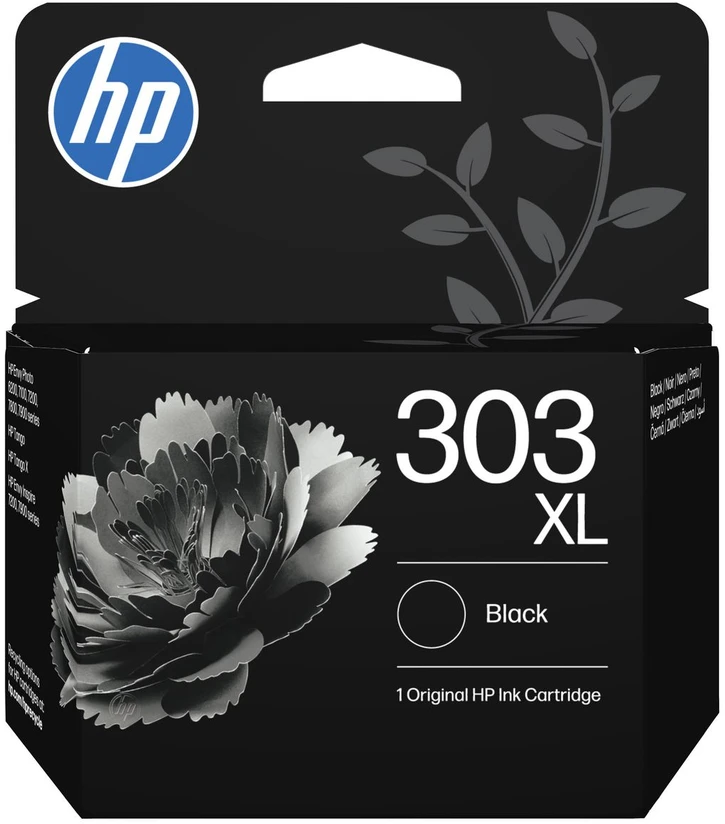 Hewlett Packard (HP) HP 303XL didelės talpos juodo rašalo kasetė, 600 puslapių, skirta HP ENVY Photo 6230, 7130, 7134, 7830 spausdintuvams