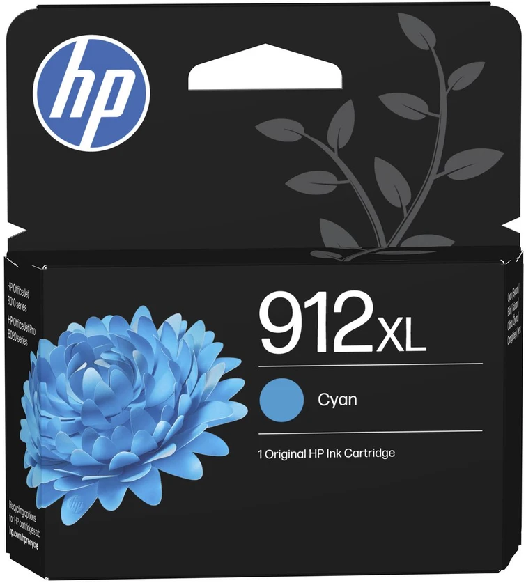 Hewlett Packard (HP) HP 912XL (3YL81AE) Rašalinė kasetė, Žydra
