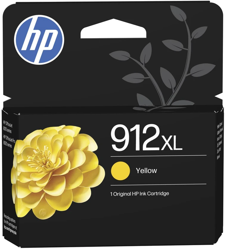 Hewlett Packard (HP) HP 912XL (3YL83AE) Rašalinė kasetė, Geltona