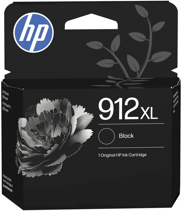 Hewlett Packard (HP) HP 912XL didelio našumo juodas rašalas