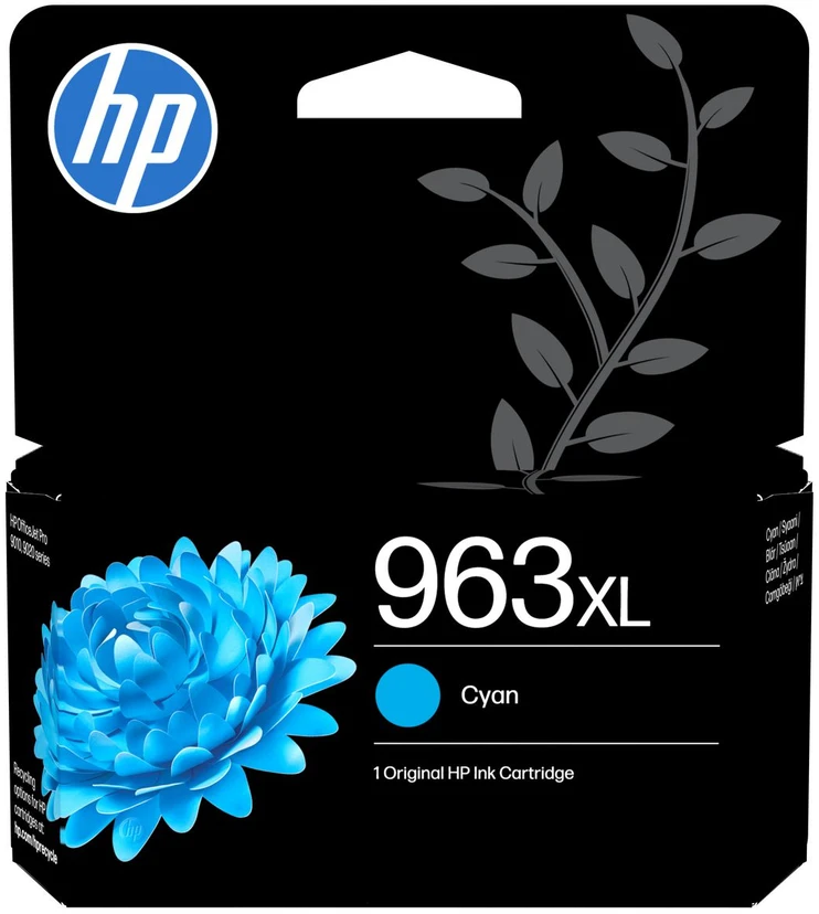 Hewlett Packard (HP) HP 963XL (3JA27AE) Rašalinė kasetė, Žydra