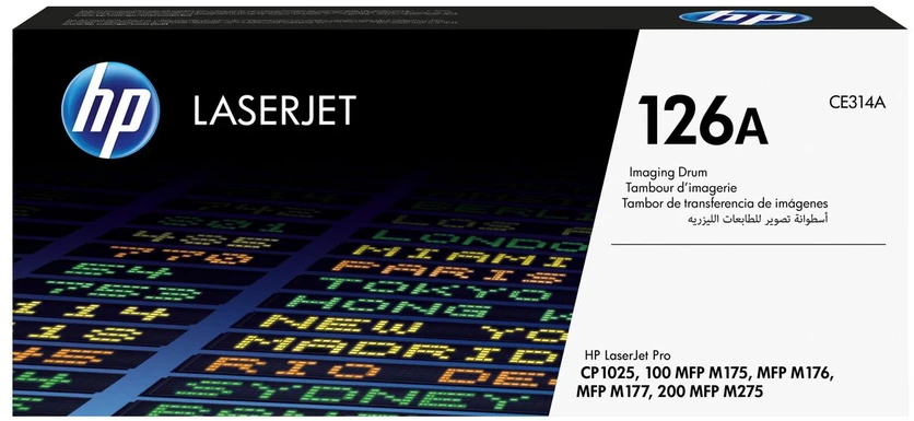 Hewlett Packard (HP) HP 126A LaserJet vaizdo būgnas, 14000 puslapių Juodas/7000 puslapių spalvotas, skirtas Color LaserJet CP1025, Pro 100, Pro 200, M275 serijai