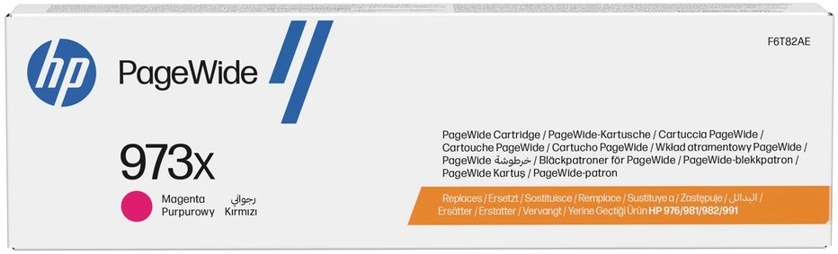 Hewlett Packard (HP) „HP 973X High Yield Magenta“ originali kasetė „PageWide“ (7 000 puslapių)