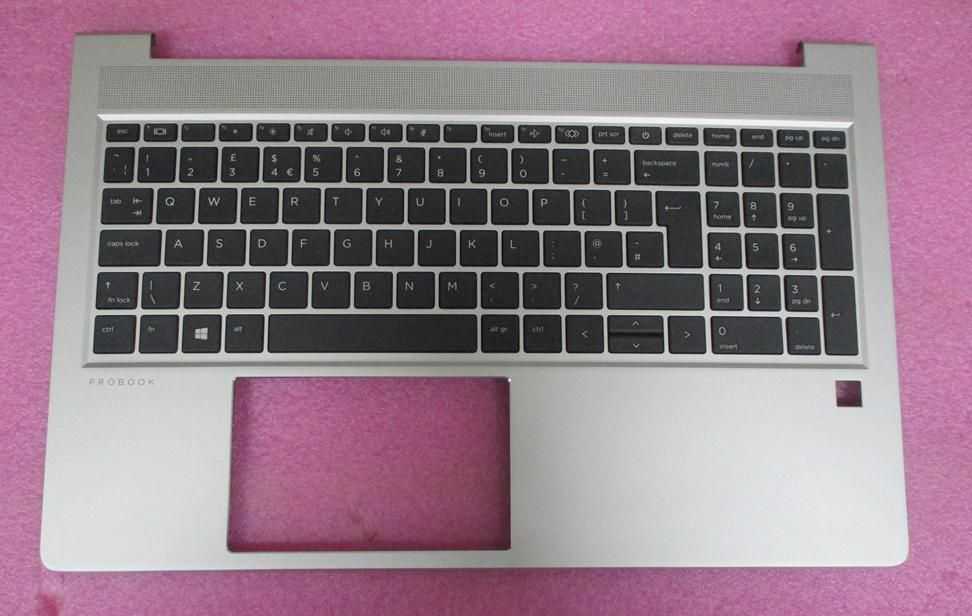 Hewlett Packard (HP) HP viršutinė dangtelis/klaviatūra sidabrinė su juodais klavišais