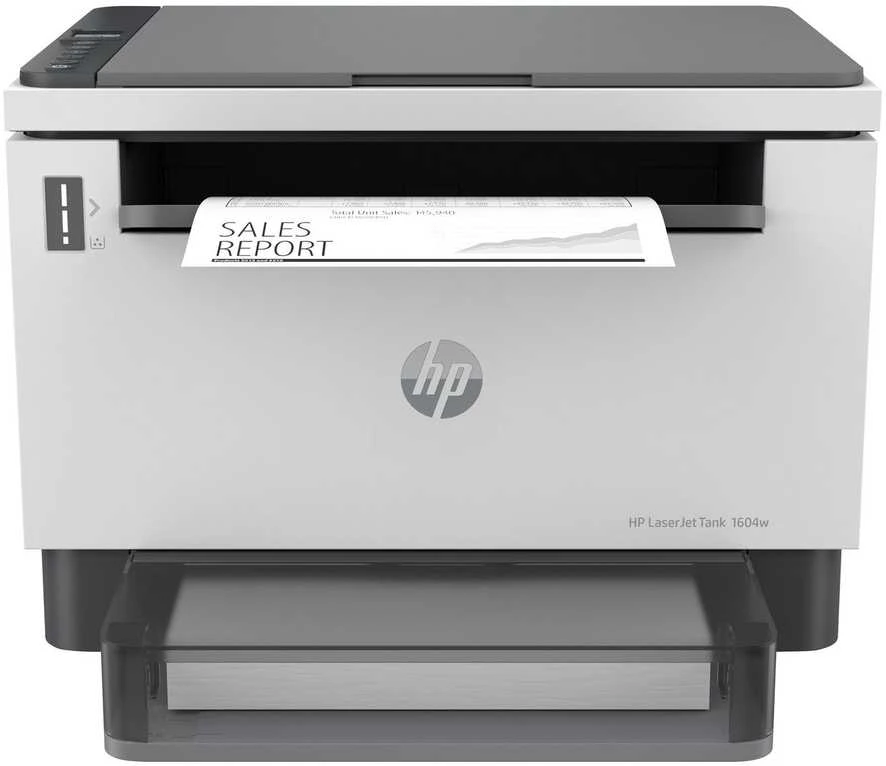 Hewlett Packard (HP) HP LaserJet Tank 1604w AIO All-in-One Spausdintuvas - A4 Mono lazerinis, Print/Copy/Scan, Wifi, 23ppm, 250-2500 pages per men (pakeičia Neverstop)