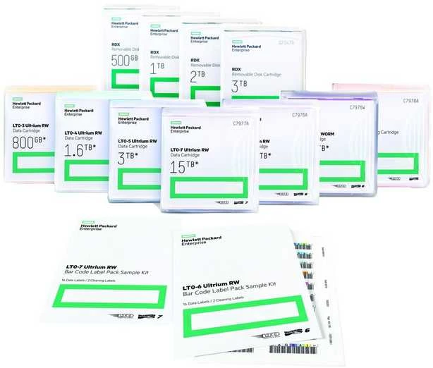 Hewlett Packard (HP) LTO-5 Ultrium RW Bar Code