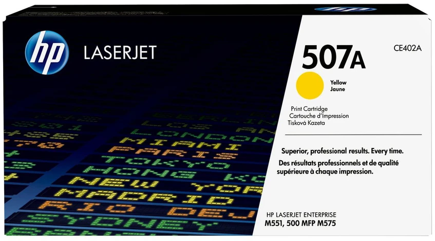 Hewlett Packard (HP) HP 507A Geltona Toneris Cartridge, 6000 puslapių, skirta HP LaserJet Enterprise 500 color M551