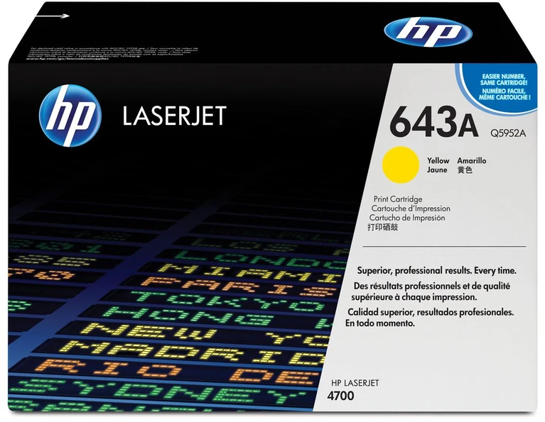 Hewlett Packard (HP) Toneris HP 643A Geltonasis originalas (Q5952A)
