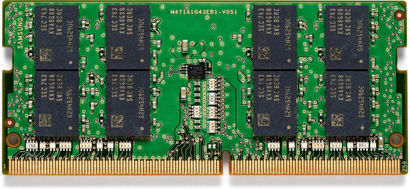 Samsung DDR5 16GB RAM atminties modulis iš viršaus