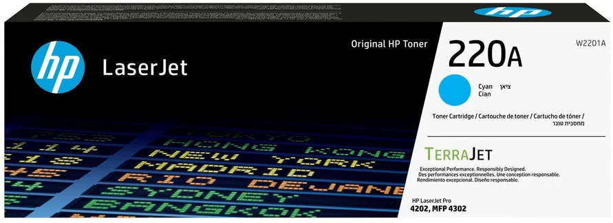 Hewlett Packard (HP) HP 220A žalsvai mėlyna originali LaserJet dažų kasetė
