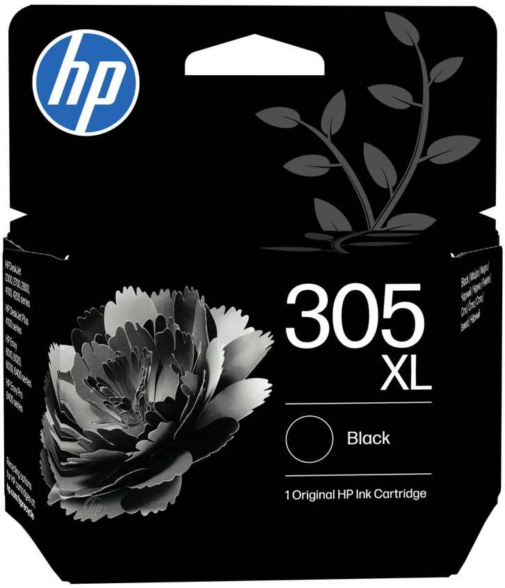 Hewlett Packard (HP) HP 305XL didelio našumo Juodas rašalo kasetė, 240 puslapių, skirta HP DeskJet 2300, 2710, 2720, Plus 4100