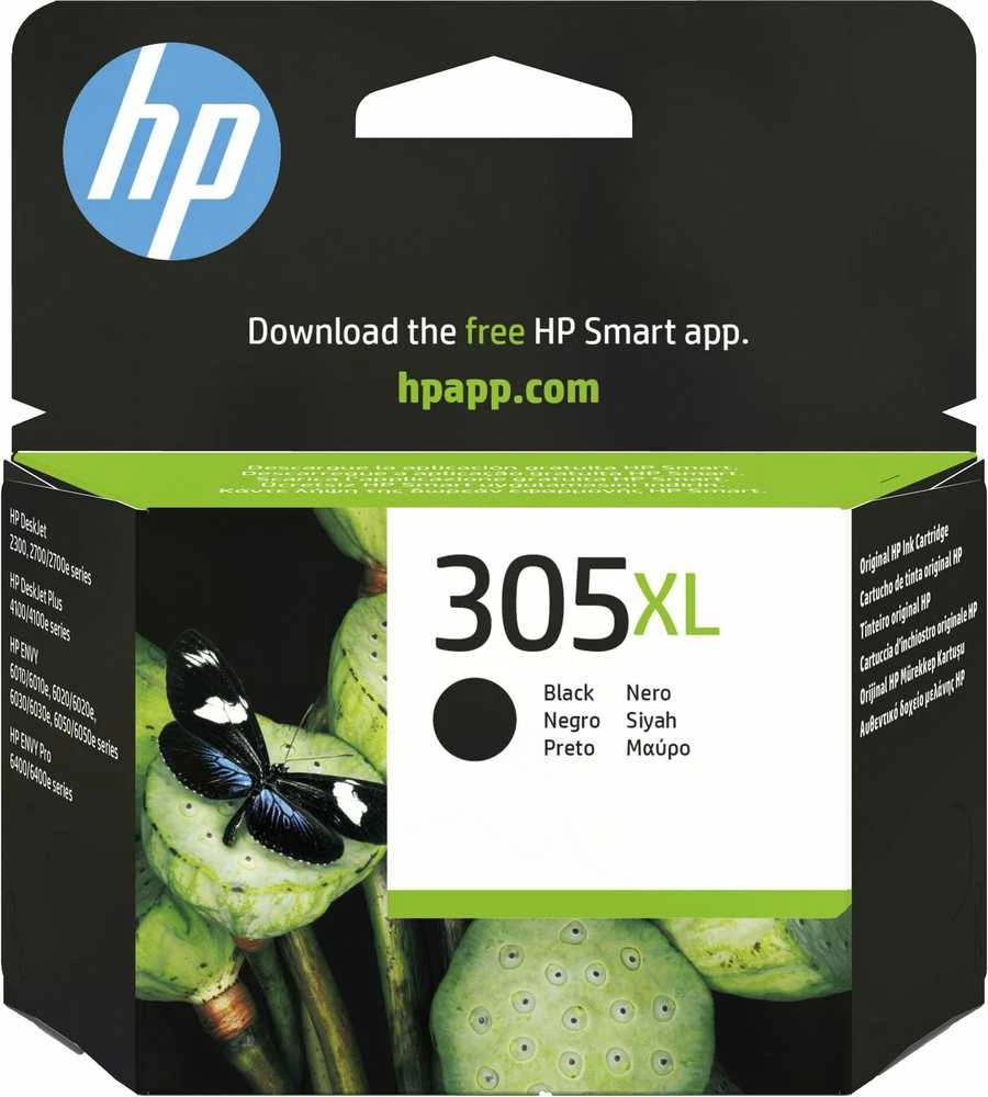 Hewlett Packard (HP) HP 305XL didelio našumo Juodas rašalo kasetė, 240 puslapių, skirta HP DeskJet 2300, 2710, 2720, Plus 4100