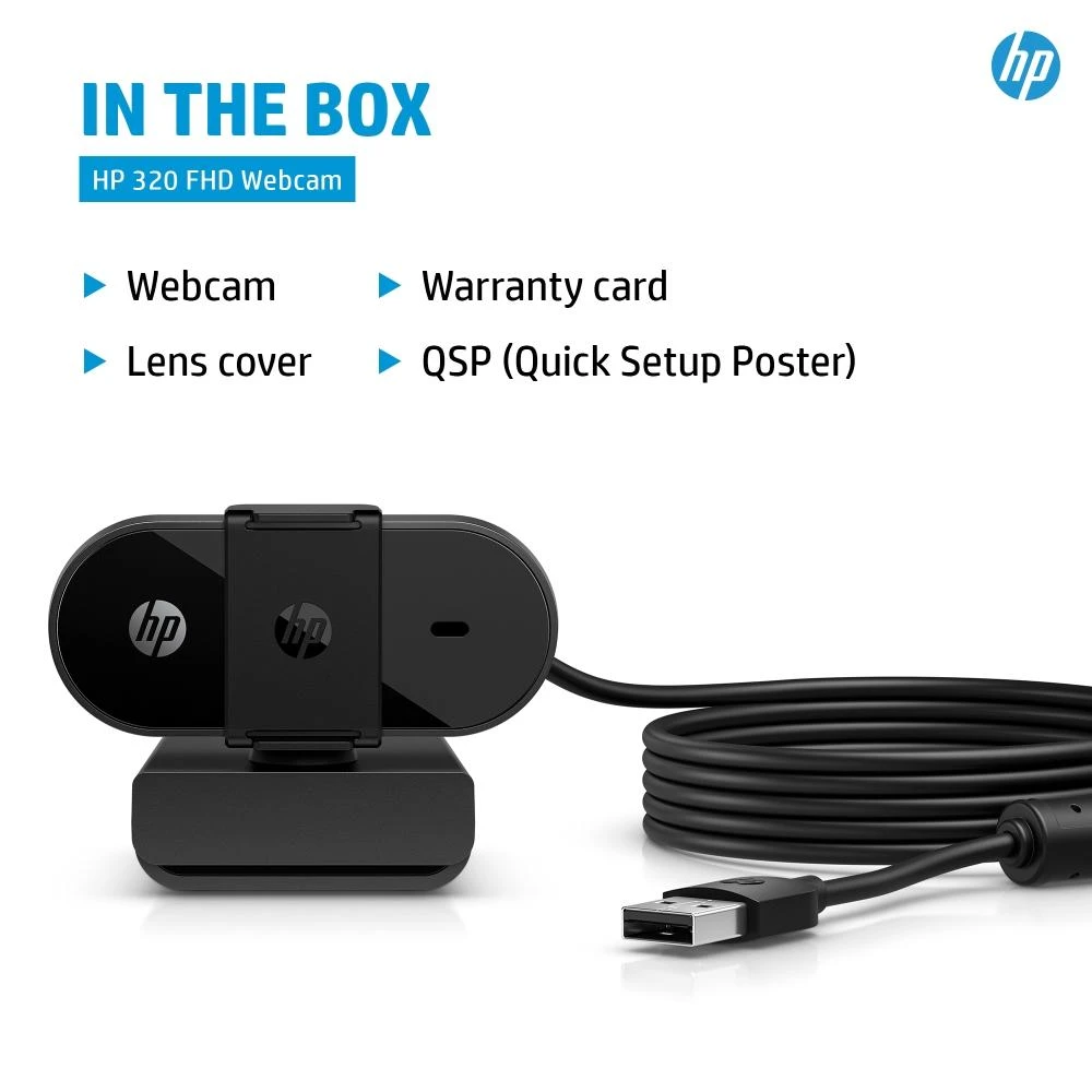 Hewlett Packard (HP) HP 320 FHD USB-A internetinė kamera