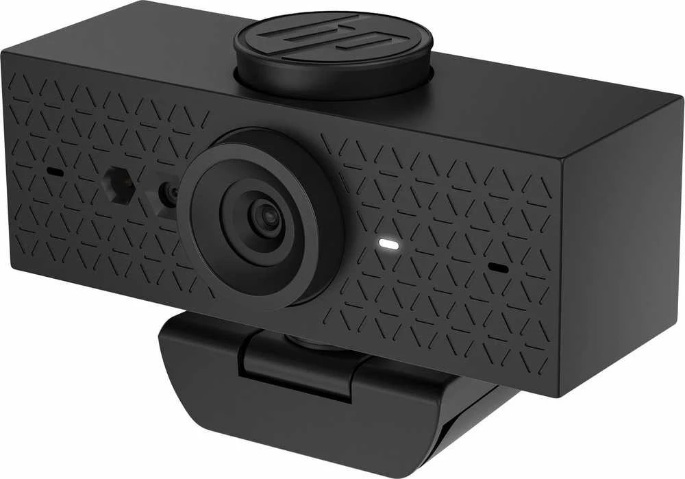 HP 625 USB FHD konferencijų verslo internetinė kamera – pakreipta, pasukama, dvigubą triukšmą mažinantis mikrofonas, HDR, suderinama su „Windows Hello“, pritvirtinama – Juodas