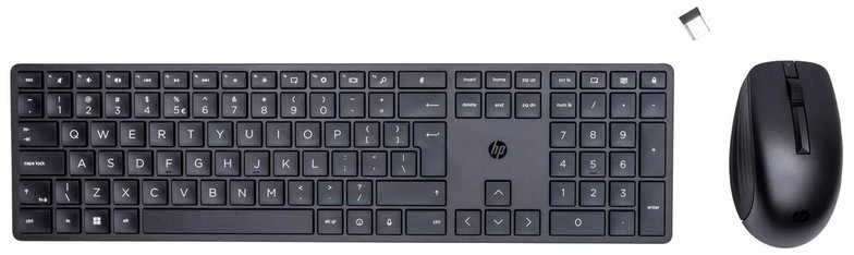 Klaviatūra HP 650 belaidės pelės ir klaviatūros rinkinys – juodas – JAV anglų k.