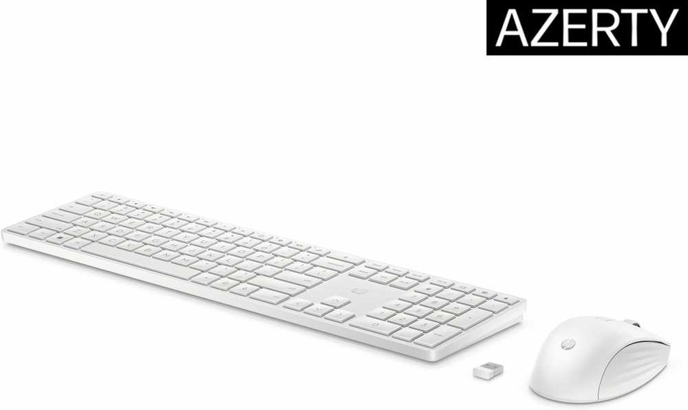 Klaviatūra ir pelė HP 650 Baltas (650 Belaidė klaviatūra and M)