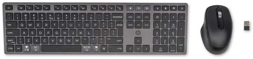 Rinkinys Klaviatūra su pele HP 720 Multi belaidė juoda-pilka