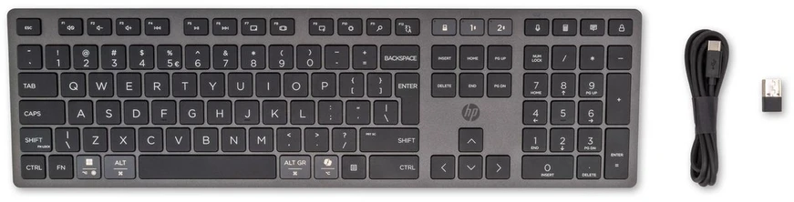 Klaviatūra HP 720 Dual-Mode belaidė 100% (full-size) juoda