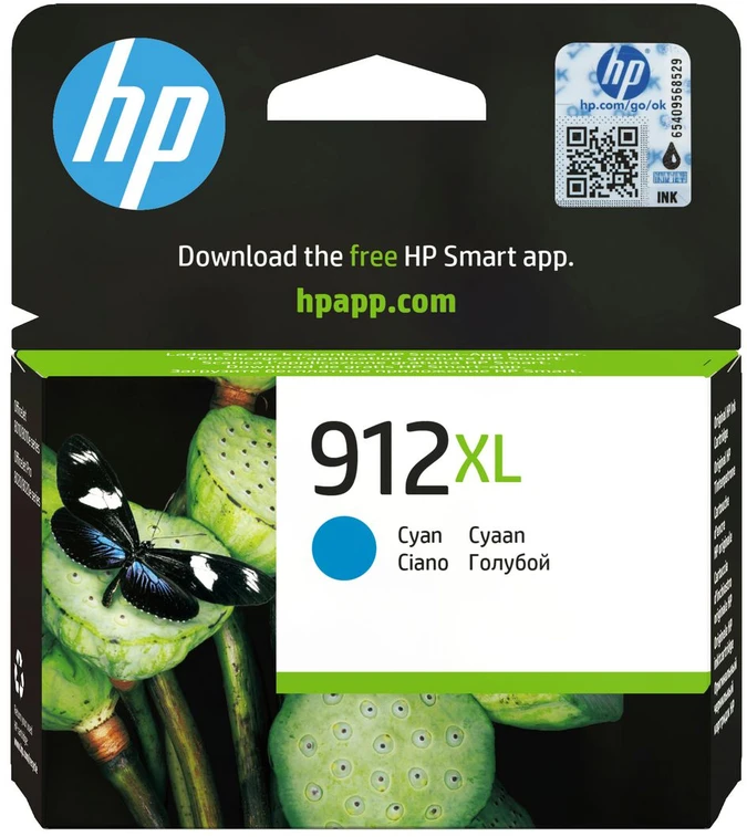 HP 912Xl High Yield Cyan Original Ink Cartridge