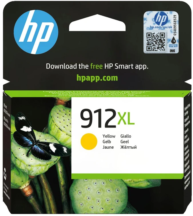 HP 912Xl High Yield Geltona Original Ink Cartridge