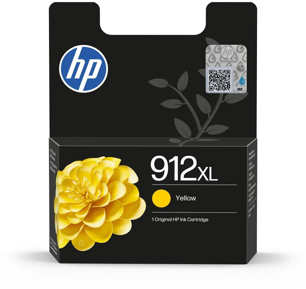 HP 912Xl High Yield Geltona Original Ink Cartridge