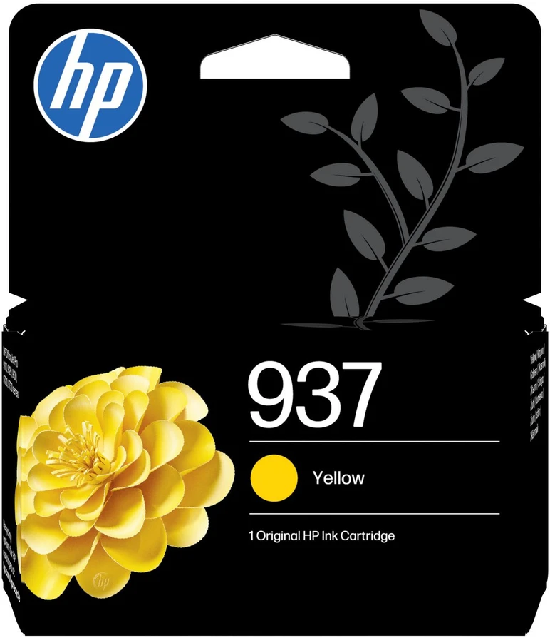 HP 937 (4S6W4NE) Rašalinė kasetė, Geltona