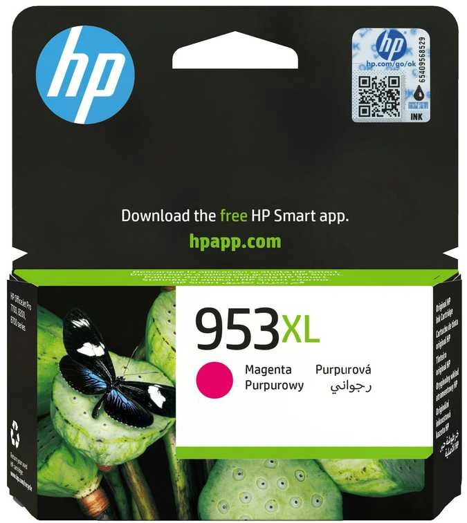 Hewlett Packard (HP) HP 953XL (F6U17AE) Rašalinė kasetė, Purpurinė