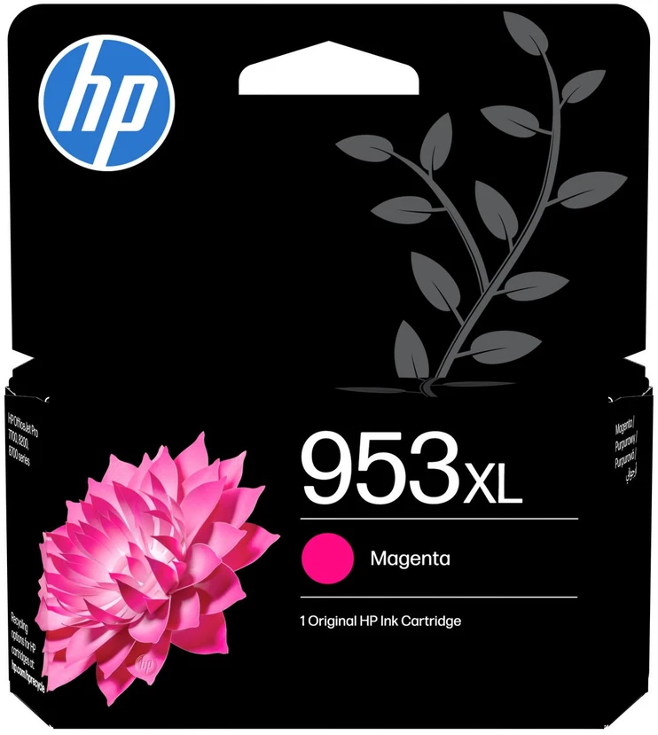 Hewlett Packard (HP) HP 953XL (F6U17AE) Rašalinė kasetė, Purpurinė