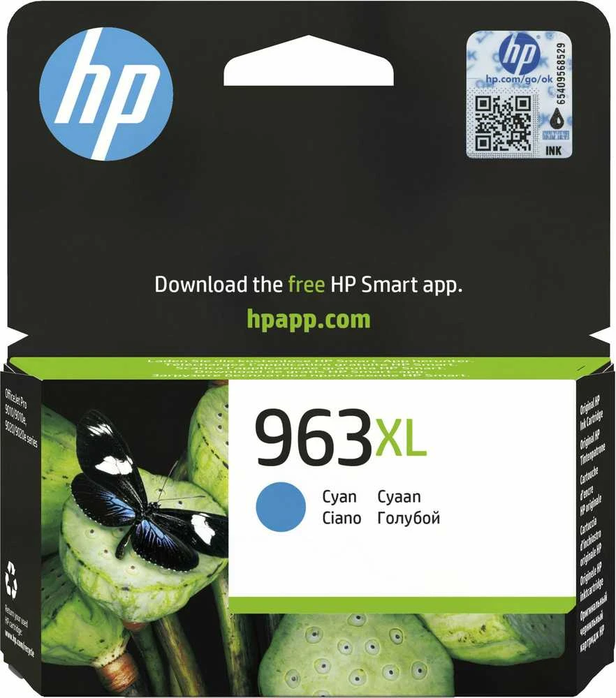 Hewlett Packard (HP) HP 963XL didelio našumo žalsvai mėlyna originali rašalo kasetė