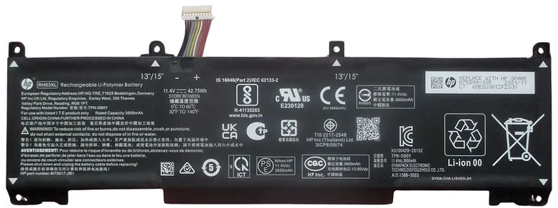 HP M75599-005 atsarginės dalys nešiojamiesiems kompiuteriams Baterija