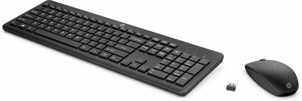 Hewlett Packard (HP) HP 230 Wireless Pelė Klaviatūra Combo - Juodas - US ENG