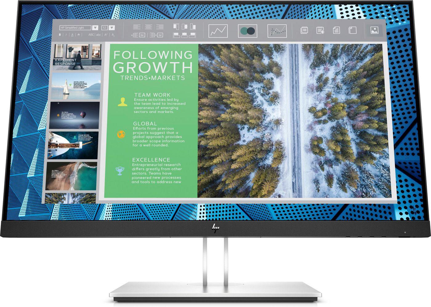 Hewlett Packard (HP) HP EliteDisplay E24q G4 QHD Monitorius - 23.8" 2560x1440 QHD AG, IPS, DisplayPort/HDMI/VGA, 4x USB 3.0, height adjustable, 3 metai