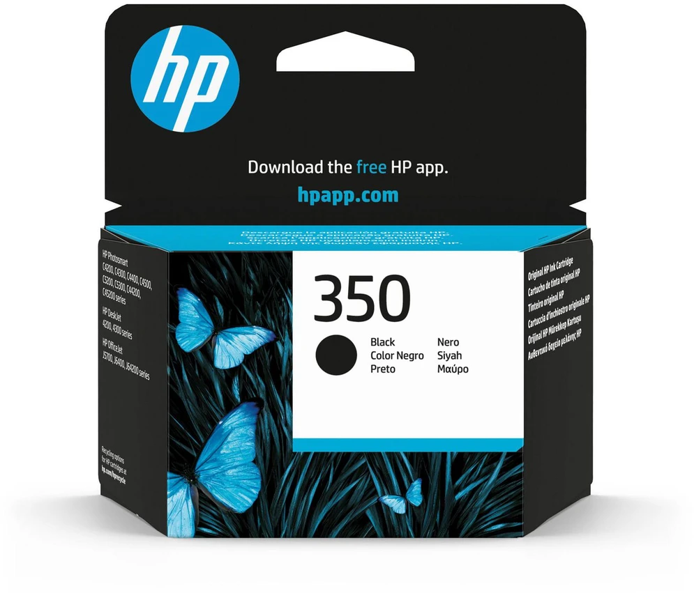 Hewlett Packard (HP) HP 350 Ink juodas Vivera OfficeJet J5780 J5785 (ML)