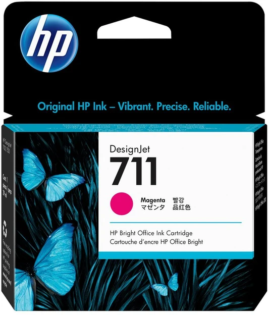 Hewlett Packard (HP) HP 711 Magenta rašalo kasetė, 29 ml, skirta HP DesignJet T120, T520