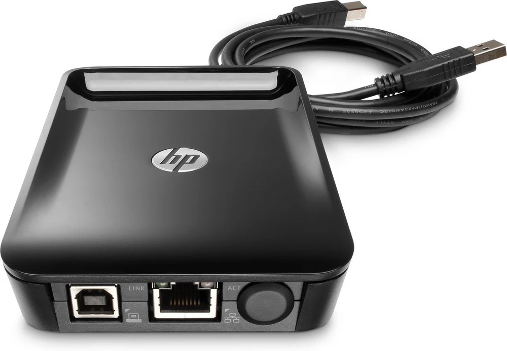 Hewlett Packard (HP) HP 8FP31A JetDirect spausdinimo serverio išorinis USB