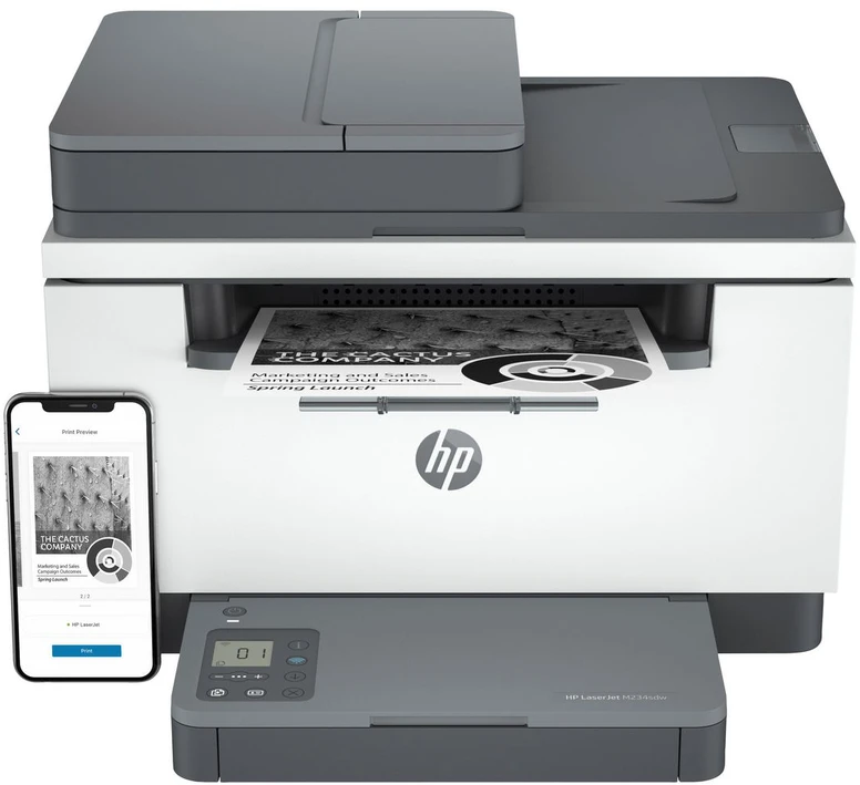 Daugiafunkcis lazerinis spausdintuvas HP LaserJet MFP M234sdw, spausdinimas / kopijavimas / skenavimas, nespalvotas, A4, 29 ppm, automatinis dvipusis, USB / LAN / Wi-Fi